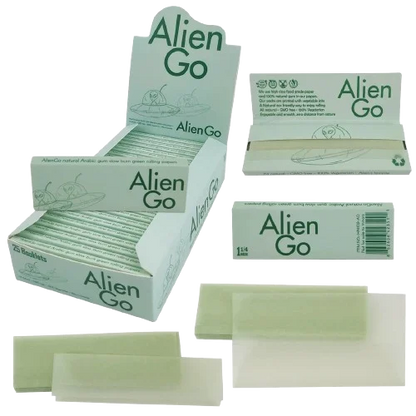 Alien Go 1 1/4 Size Green Rolling Papers