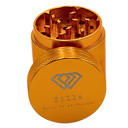 Zilla Aluminium 40mm (Small Size) Herb Grinder - Gold - Bittchaser