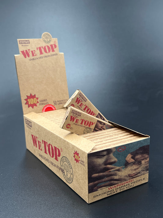 Wetop 1¼ Brown 100 Leaves Rolling Papers - Bittchaser Smoke Shop