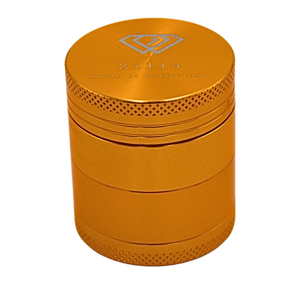 Zilla Aluminium 40mm (Small Size) Herb Grinder - Gold - Bittchaser