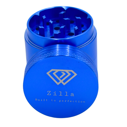Zilla Aluminium 40mm (Small Size) Herb Grinder - Blue - Bittchaser