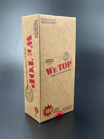 Wetop 1¼ Brown 100 Leaves Rolling Papers
