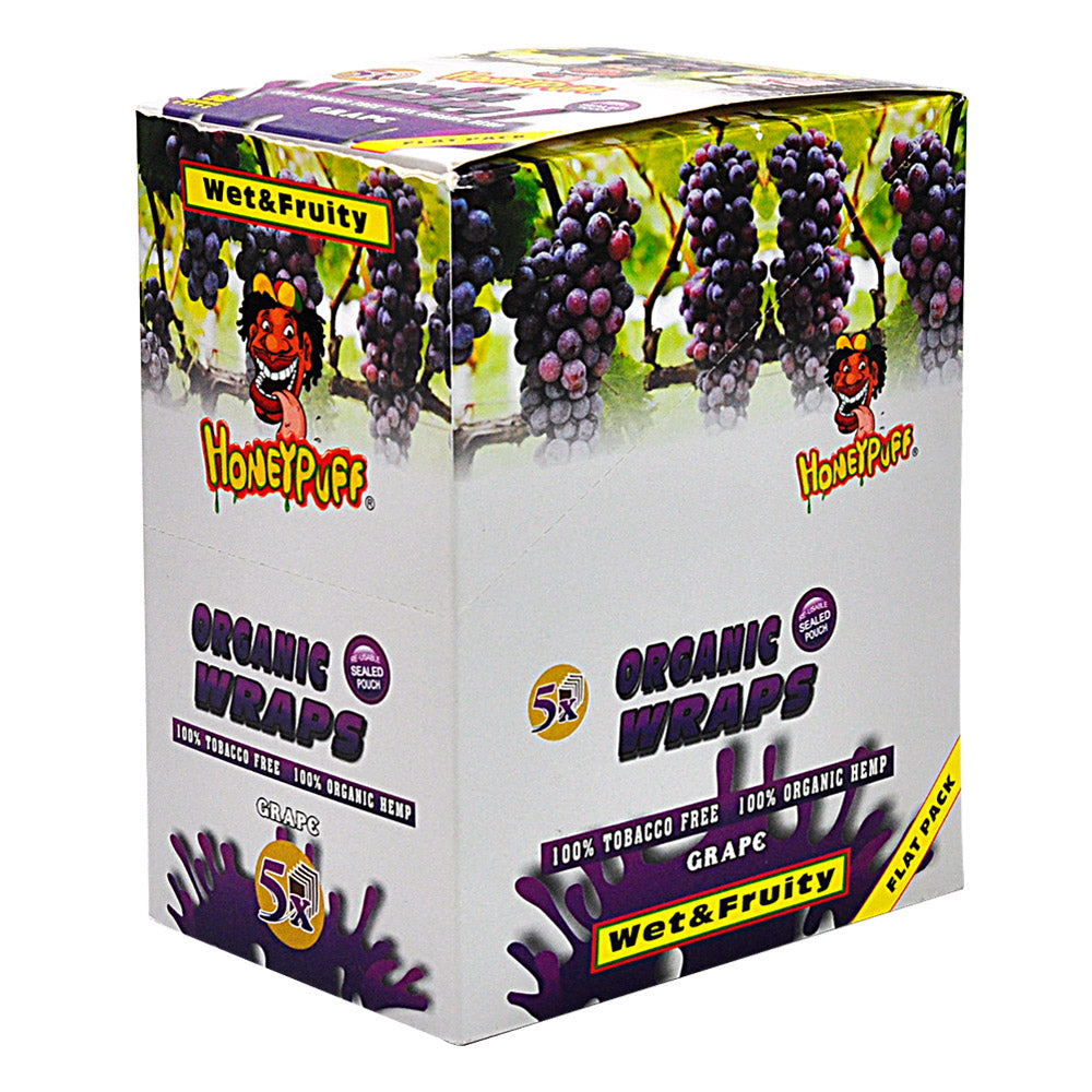 Honeypuff Grape Flavored Wraps - (5 Wraps Per Pack)