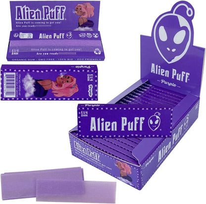 Alien Go 1 1/4 Size Purple Rolling Papers