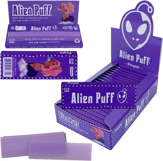 Alien Go 1 1/4 Size Purple Rolling Papers