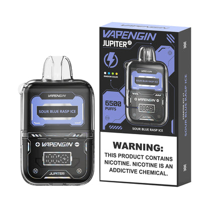 Vapengin 6500 Puffs 50mg Disposable Vape - Sour Rasp Ice Flavour - Bittchaser