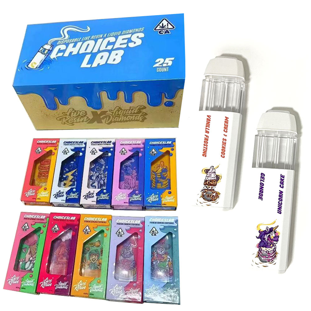 Choiceslab 2000mg Live Resin x Liquid Diamonds  2g Disposable Carts