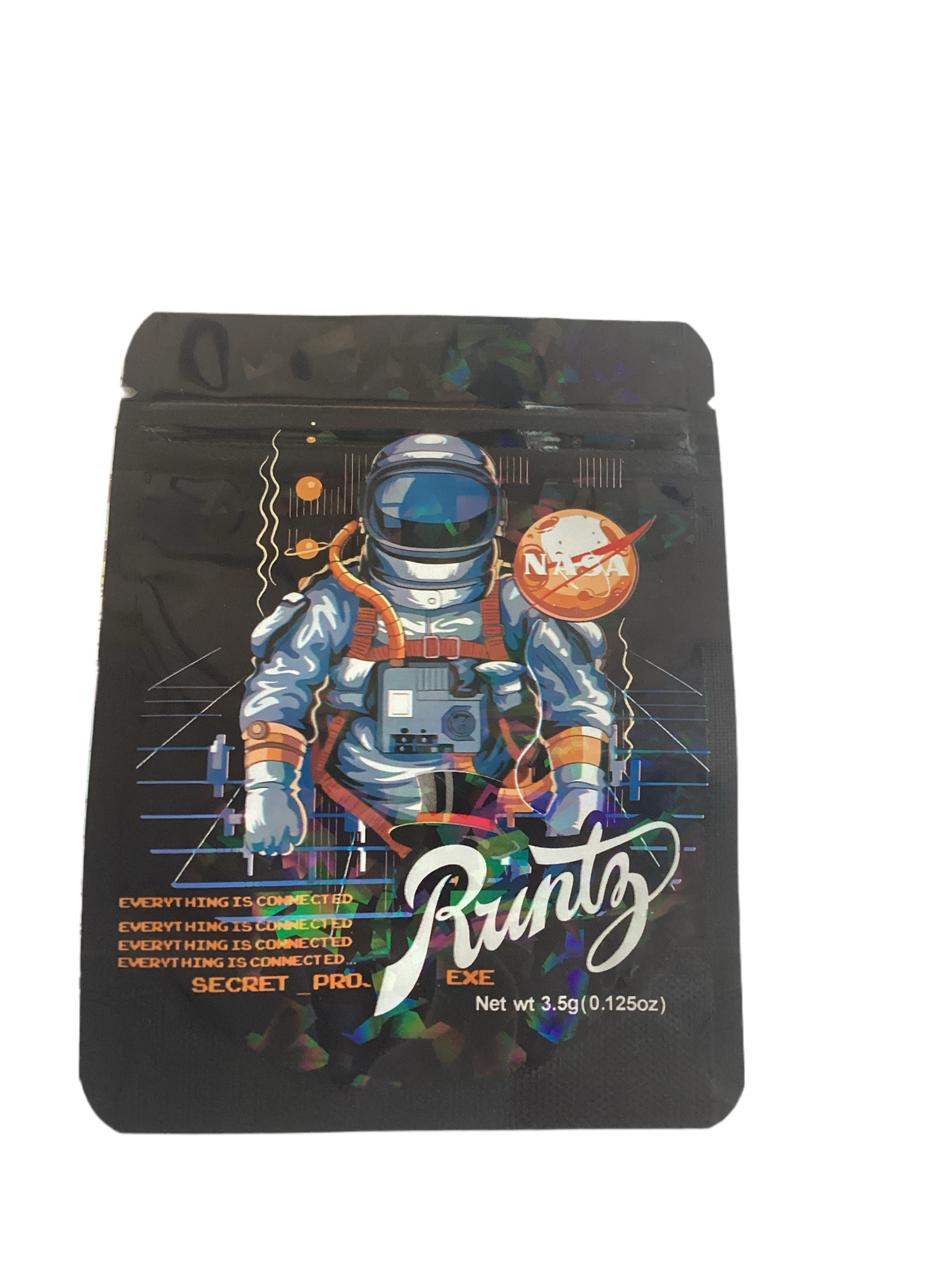 Runtz secret project exe Design Ziplock Smell Proof Bag-3.5g (100pcs)