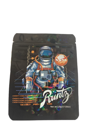 Runtz secret project exe Design Ziplock Smell Proof Bag-3.5g (100pcs)