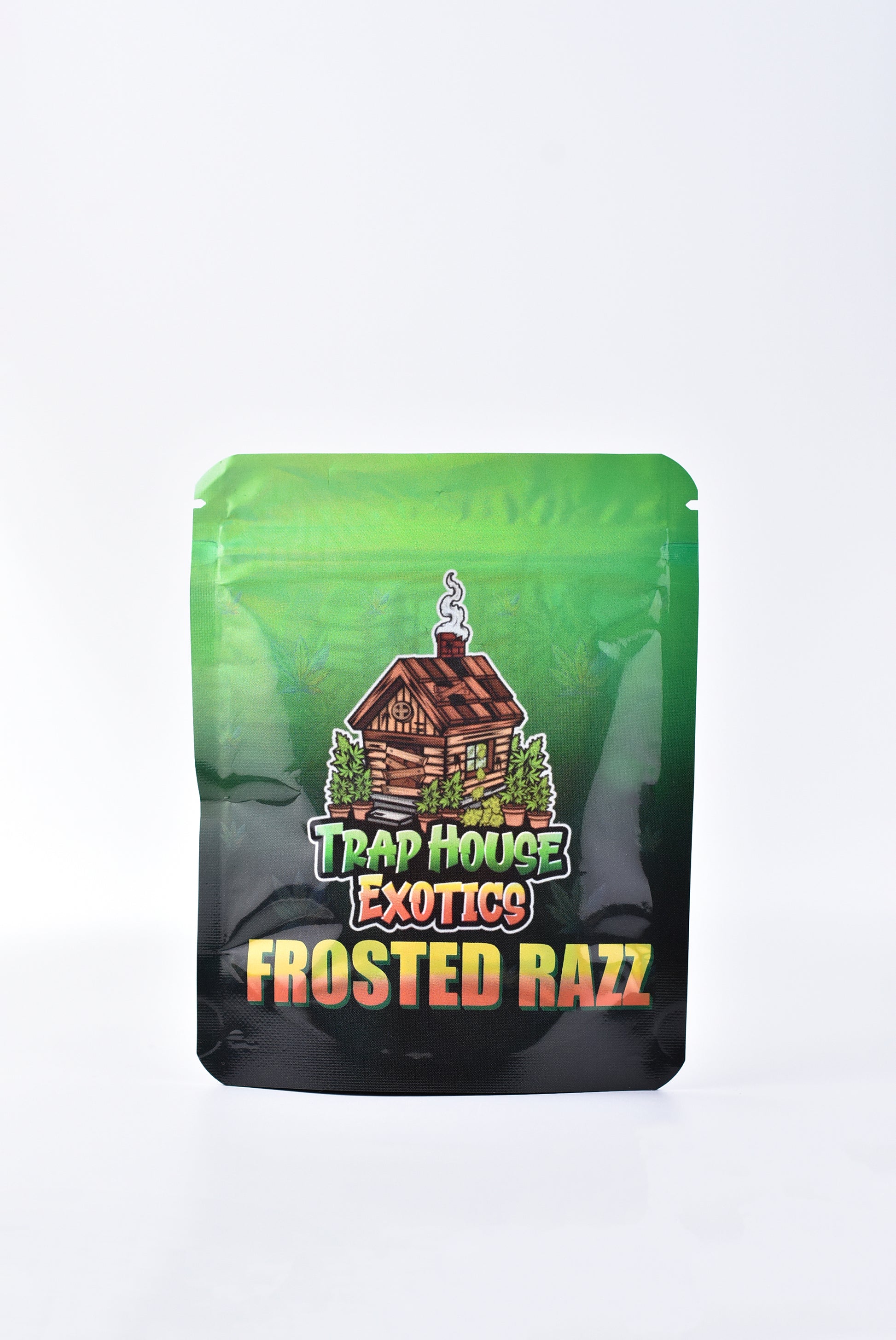 Trap House Exotics Frosted Razz Gummies 5000mg THc Blend - Bittchaser Smoke Shop