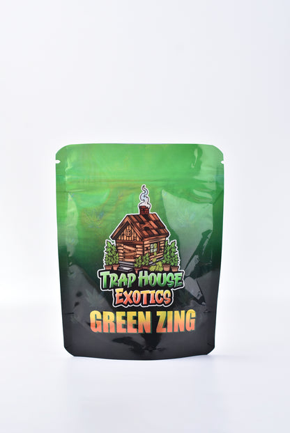 Trap House Exotics Green Zing Gummies 5000mg THc Blend - Bittchaser Smoke Shop