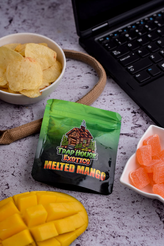 Trap House Exotics Melted Mango Gummies 5000mg THc Blend