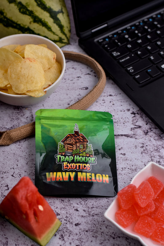Trap House Exotics Wavy Melon Gummies 5000mg THc Blend