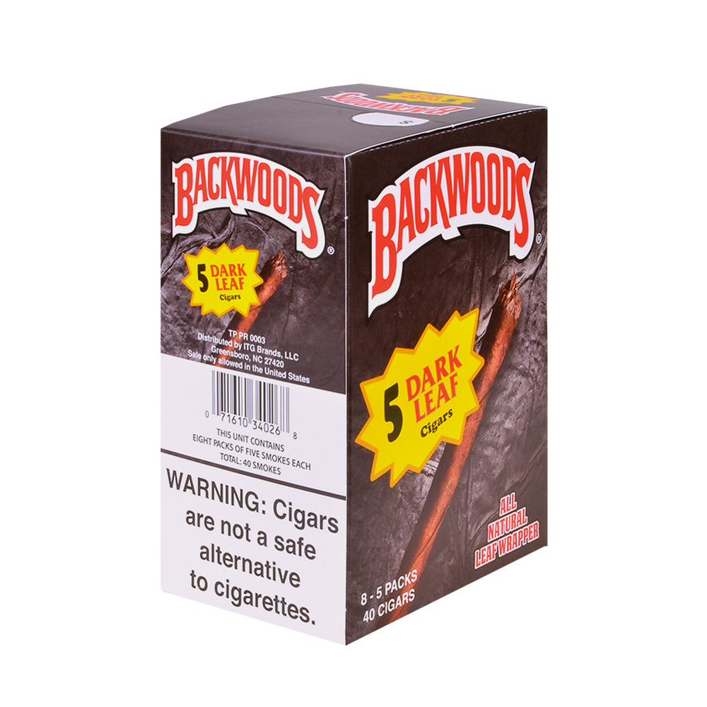 Backwoods Dark Leaf (5 pack) - Bittchaser