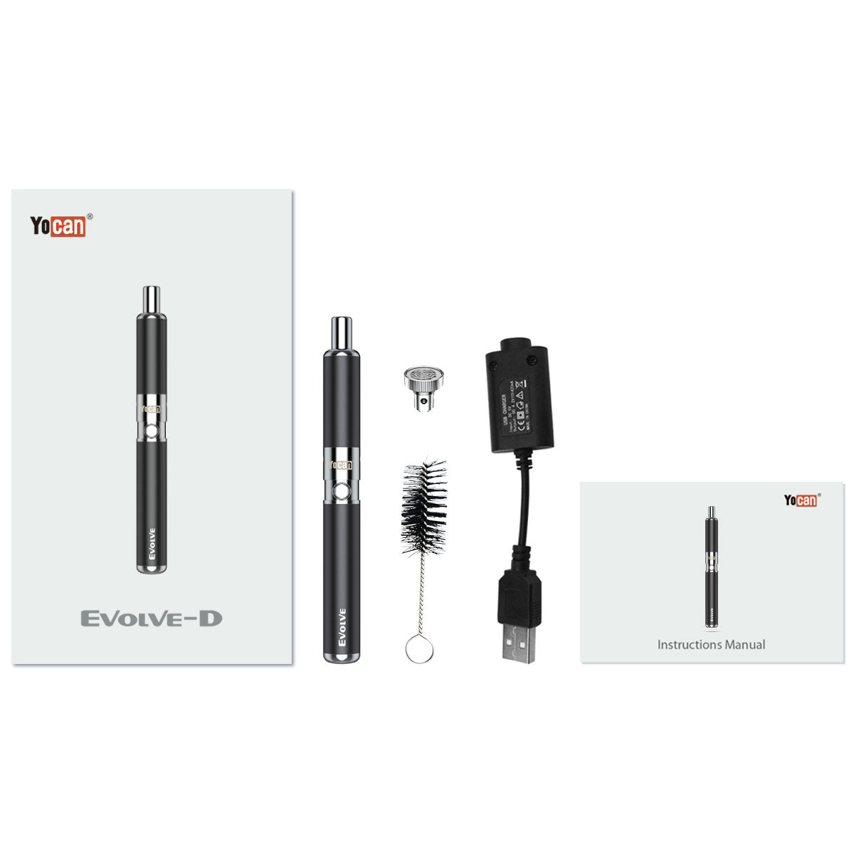 Yocan Evolve Dry Herb Vaporizer Kit - Azure Green - Bittchaser