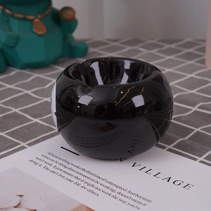 Classic 8 Ball Billiard Ceramic Tabletop Ashtray