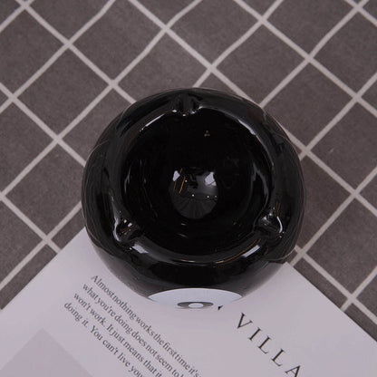 Classic 8 Ball Billiard Ceramic Tabletop Ashtray