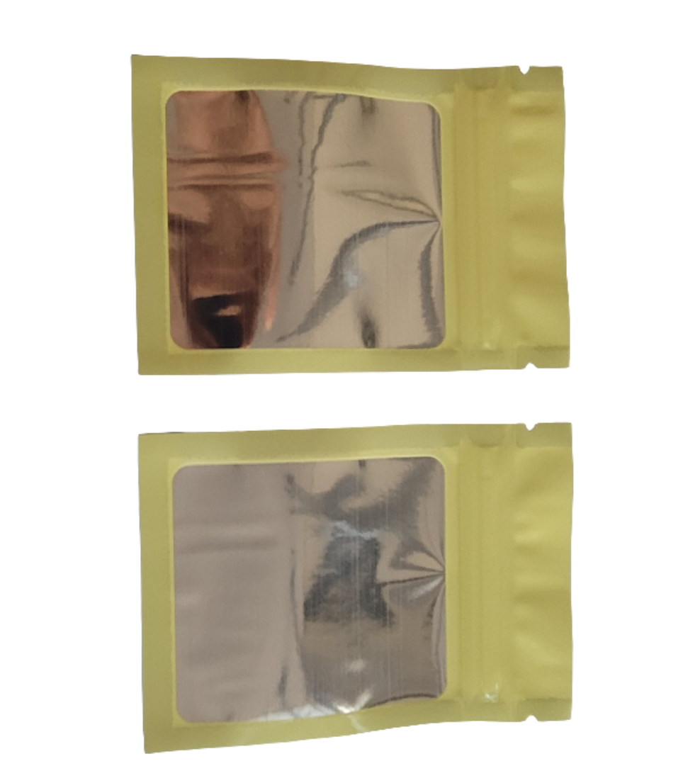 Mylar Smell Proof Ziplock Bags Size (7x10cm) - (100pcs Bundle)