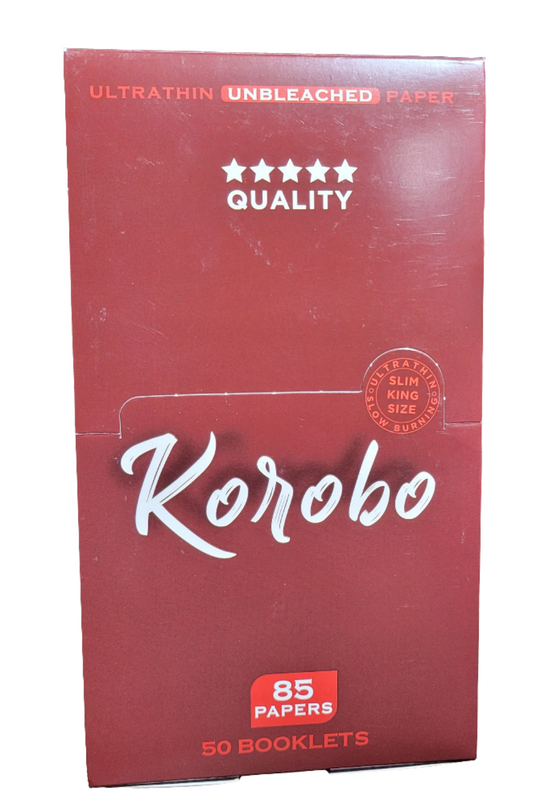 Korobo Brown KingSize  85 Leaves Rolling Papers