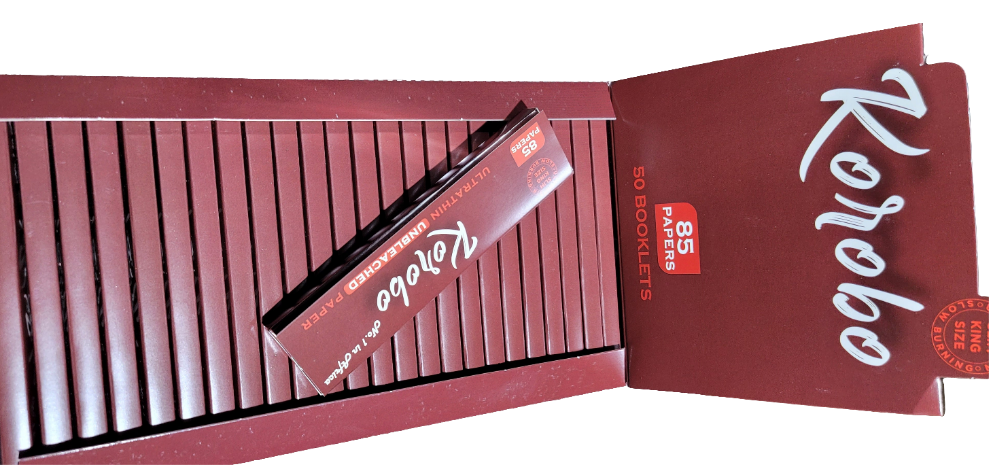 Korobo Brown KingSize  85 Leaves Rolling Papers