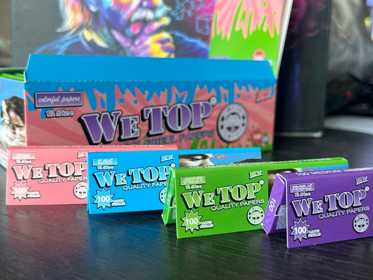Wetop 1¼ Coloured Rolling Papers - 100 Leaves - Bittchaser Smoke Shop