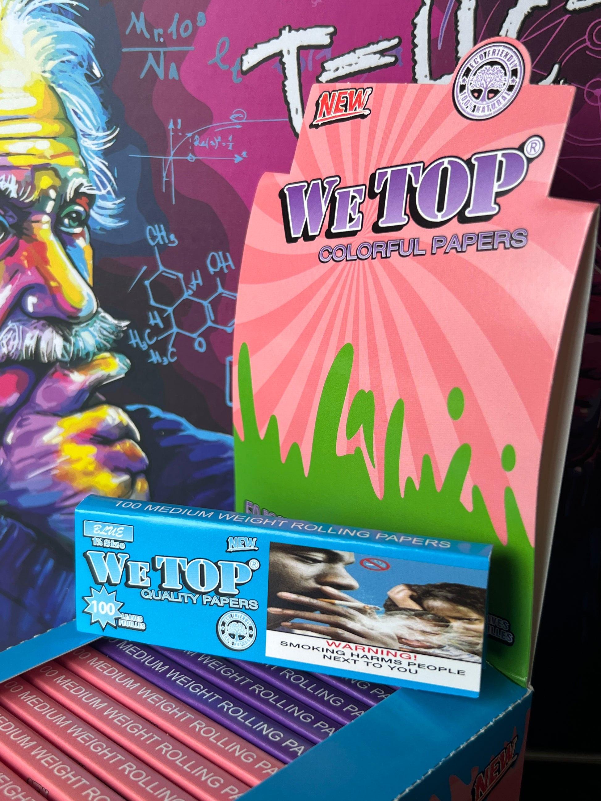 Wetop 1¼ Coloured Rolling Papers - 100 Leaves - Bittchaser Smoke Shop