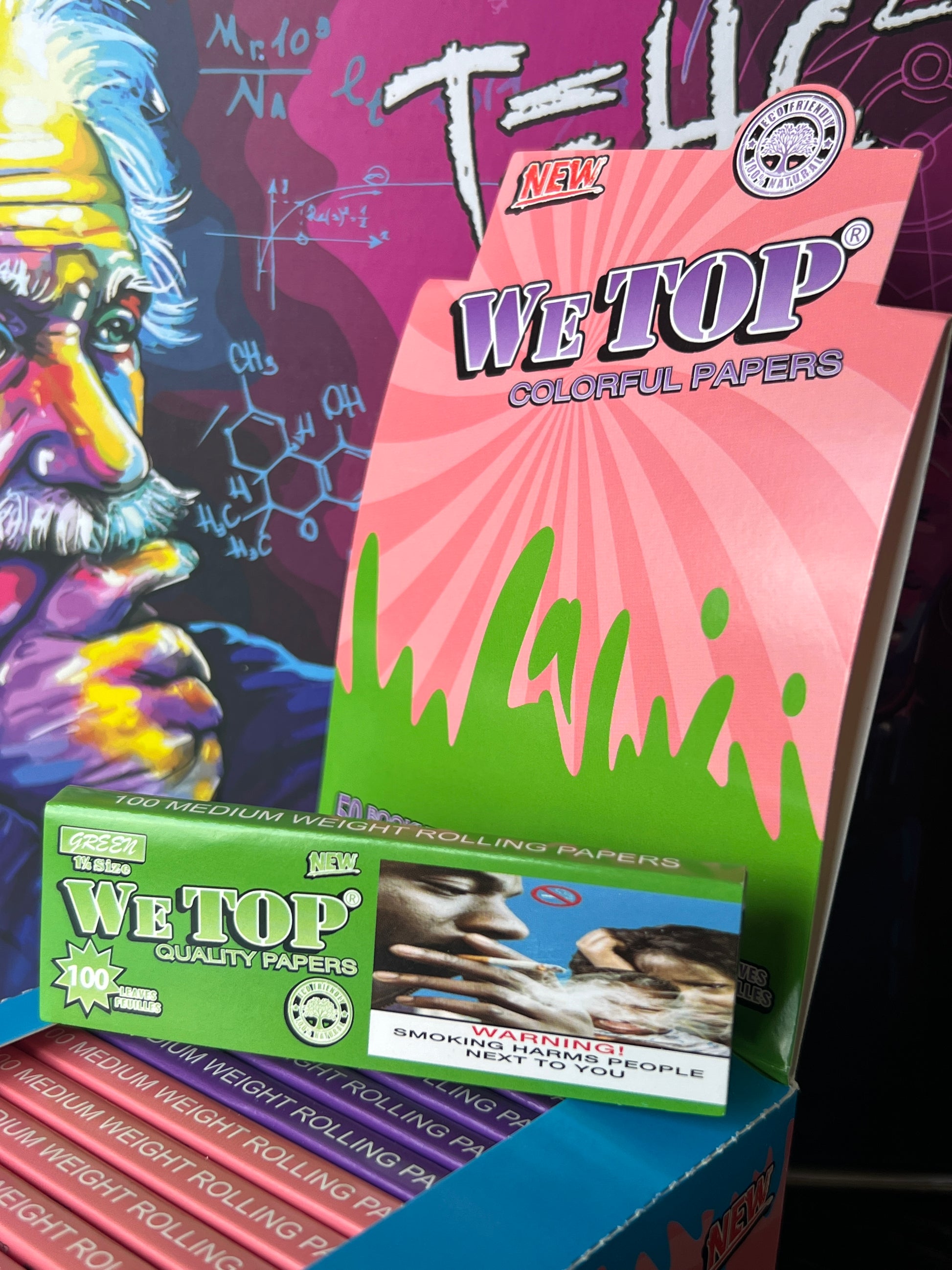 Wetop 1¼ Coloured Rolling Papers - 100 Leaves - Bittchaser Smoke Shop