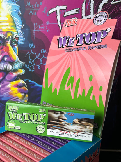 Wetop 1¼ Coloured Rolling Papers - 100 Leaves - Bittchaser Smoke Shop