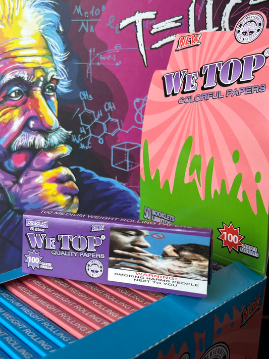 Wetop 1¼ Coloured Rolling Papers - 100 Leaves - Bittchaser Smoke Shop