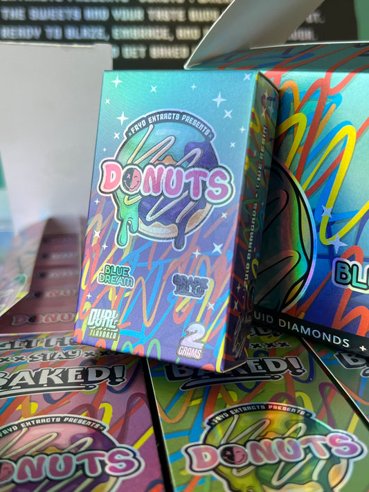 New Dual Fryd Donuts Disposable 2G Live Diamonds + Live Resin