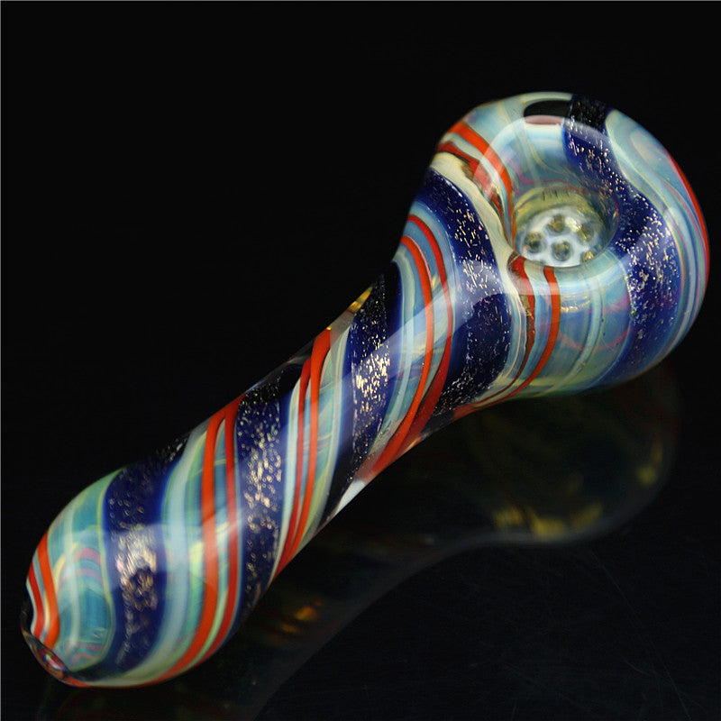 Hippculture Glass Smoking pipe|Rainbow coloured