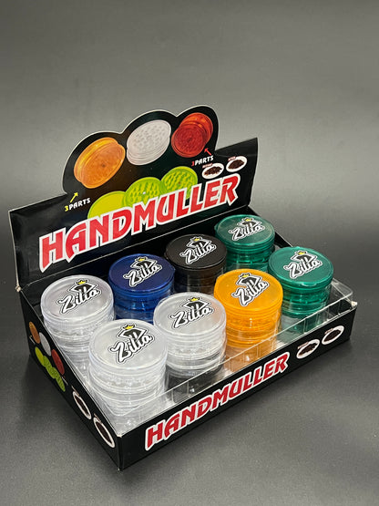 Zilla 60mm 3-Part Acrylic Plastic Grinder