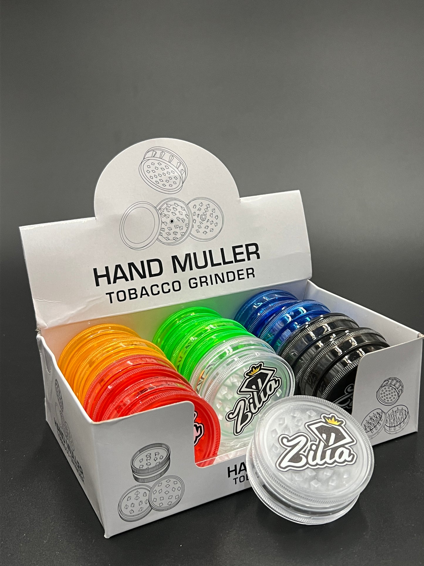 Zilla 60mm 2-Part Acrylic Plastic Grinder