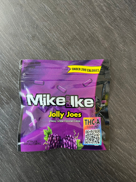 Mike&Ike Jolly Joes Grape Candy THCA Gummies- 1000mg THCA - Bittchaser