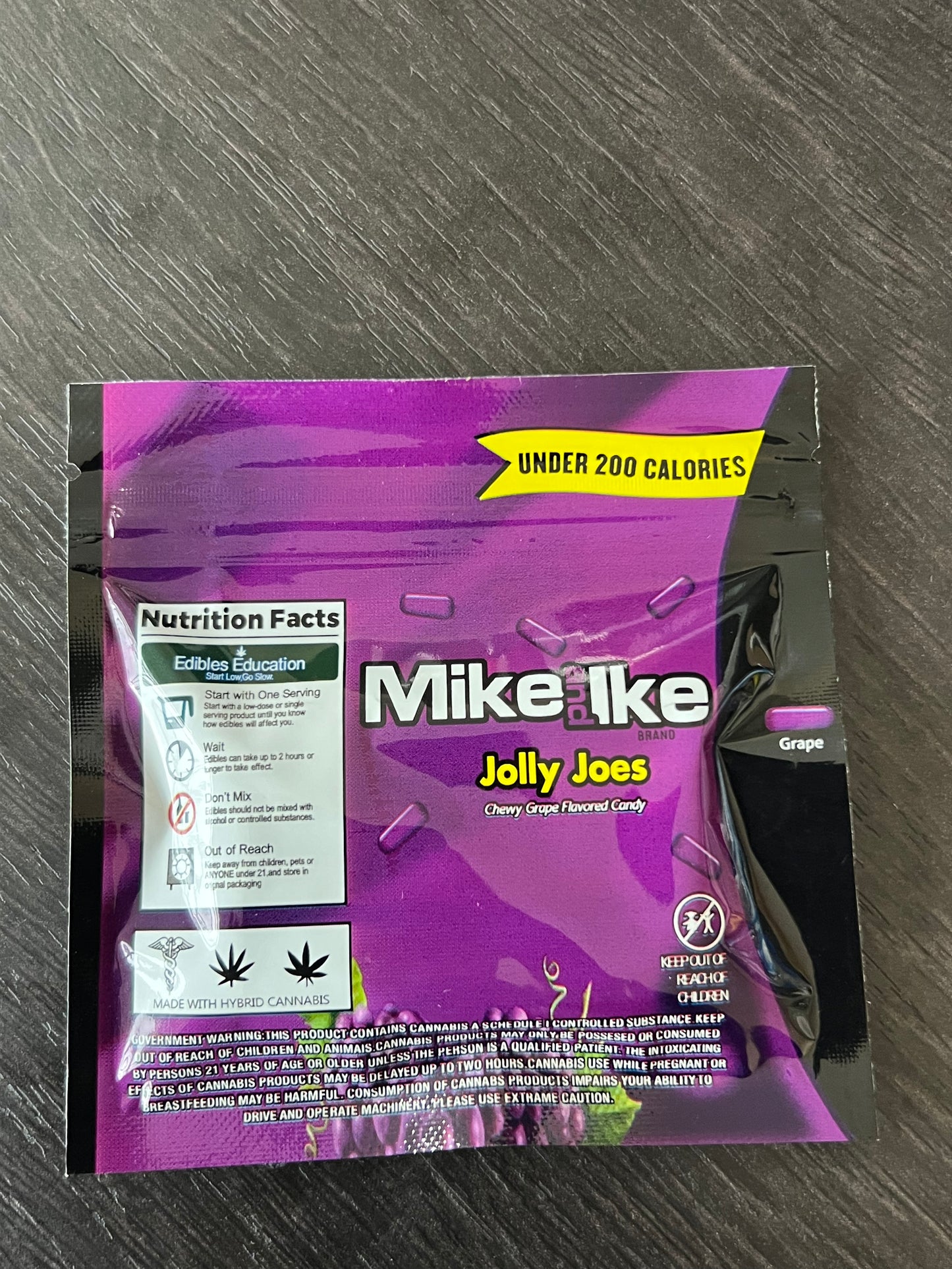 Mike&Ike Jolly Joes Grape Candy THCA Gummies- 1000mg THCA - Bittchaser