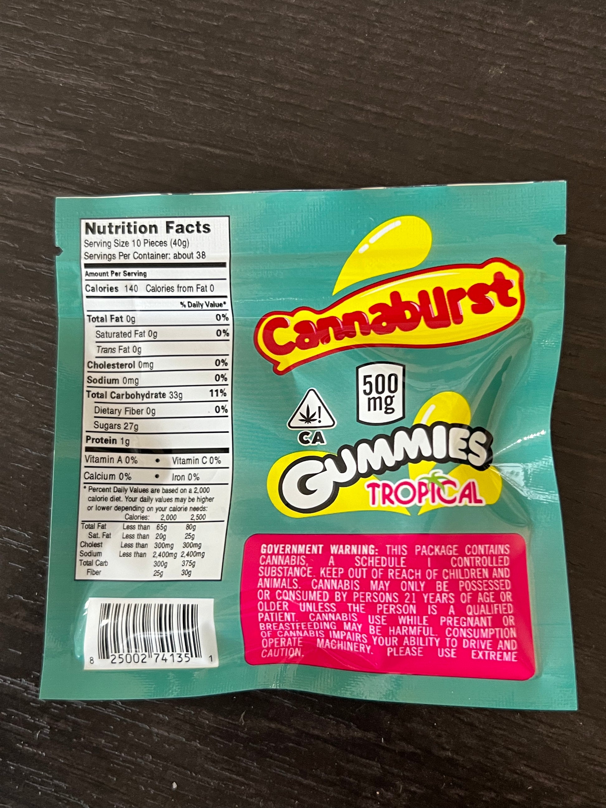 Cannaburst Tropical Gummies- 1000mg THCA - Bittchaser