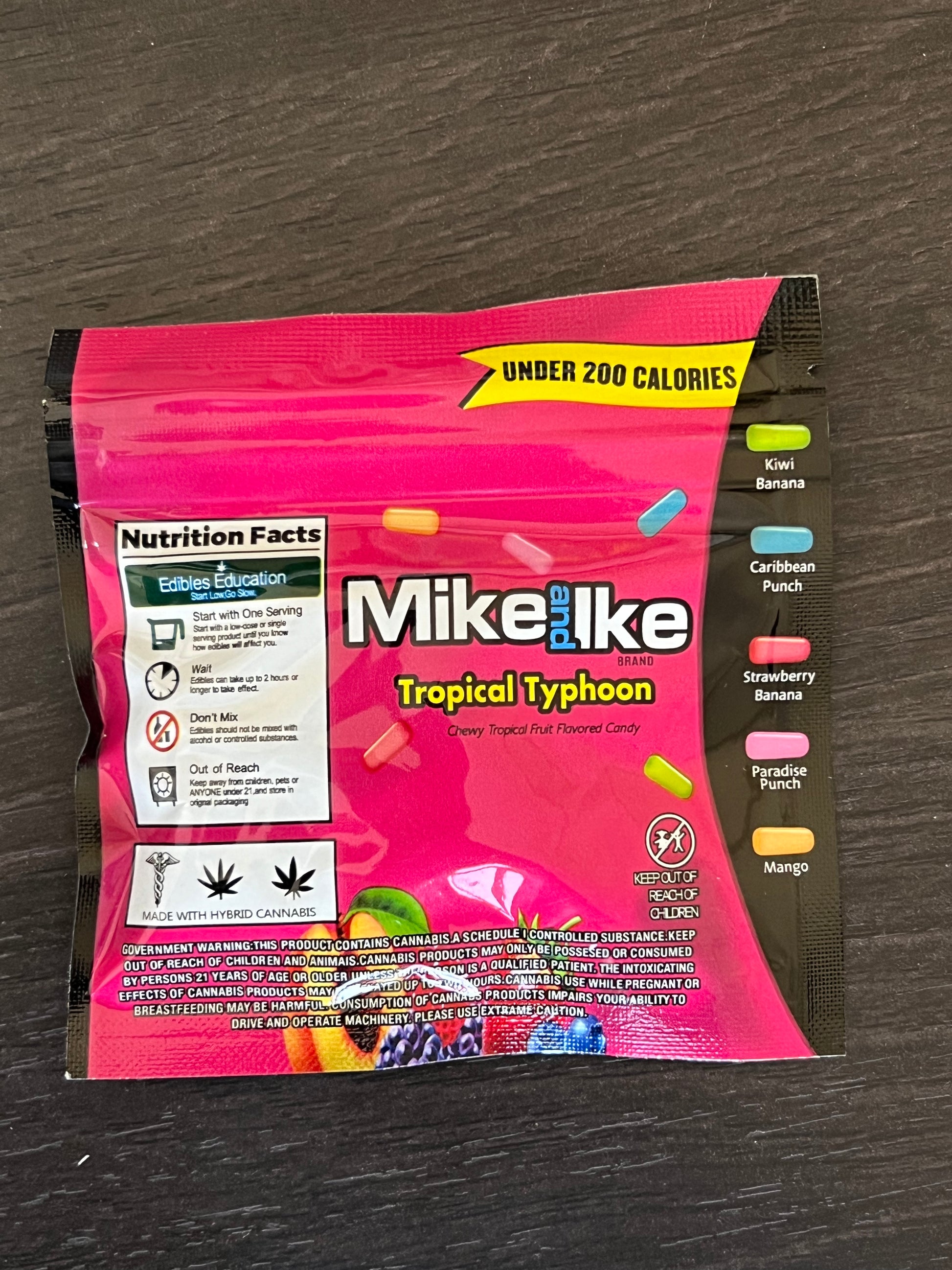 Mike & Ike Red Tropical Typhoon Gummies- 1000mg - Bittchaser