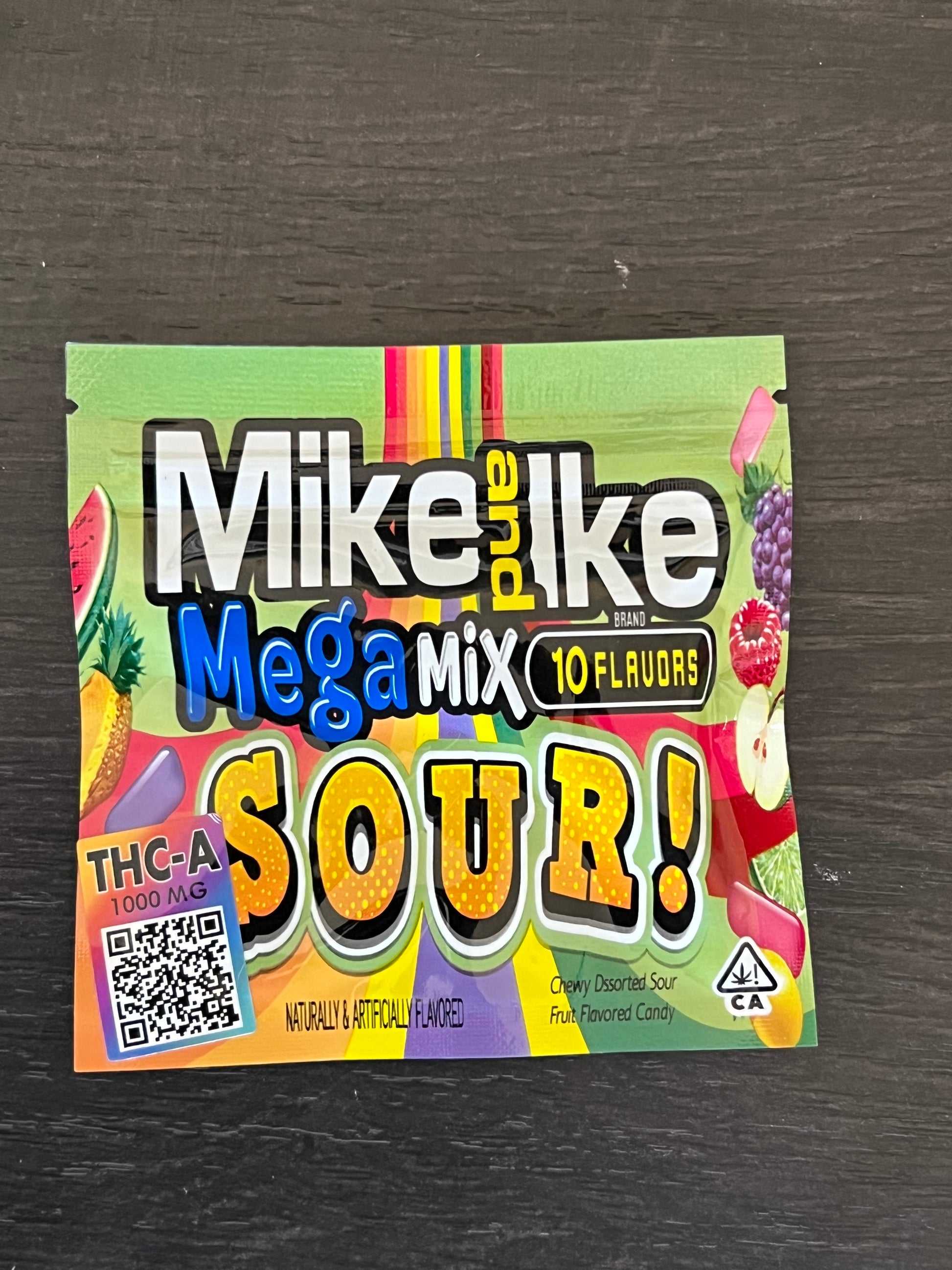 Mike & Ike Megamix Sour Gummies- 1000mg - Bittchaser