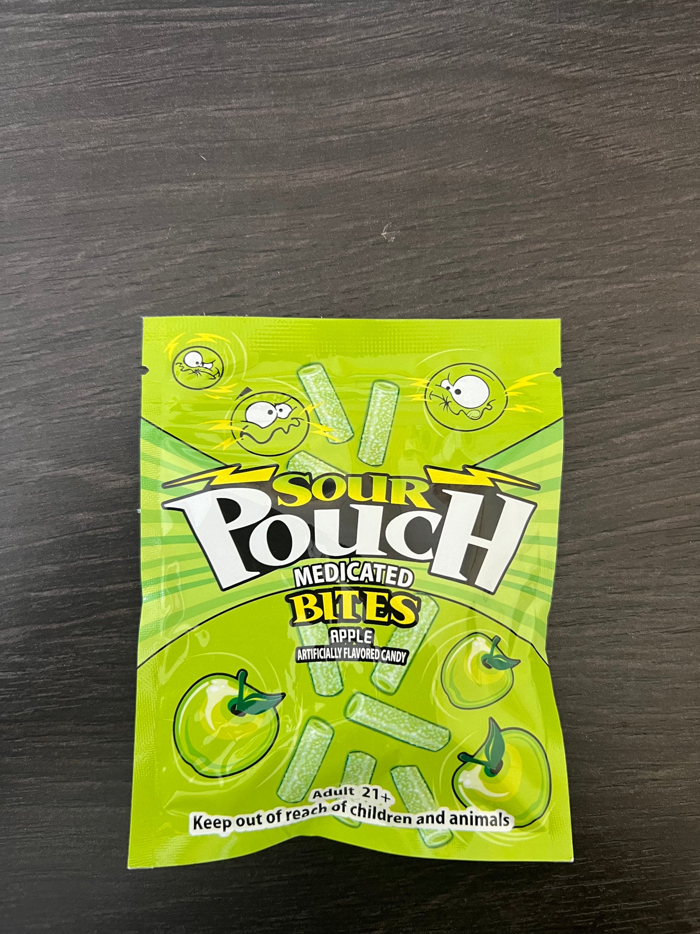 Sour Pouch Medicated Apple Bites Gummies - 1000mg THCA - Bittchaser