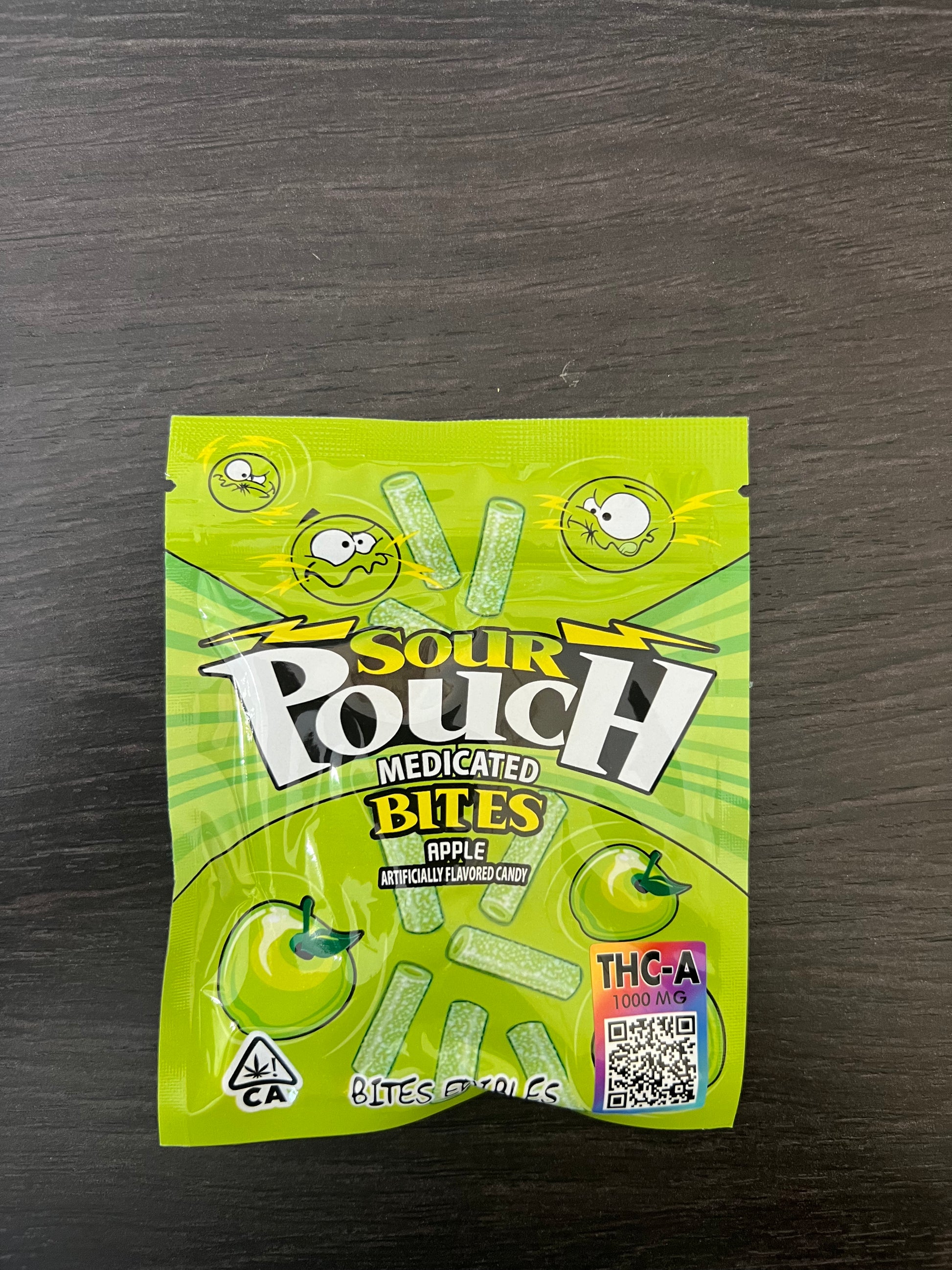 Sour Pouch Medicated Apple Bites Gummies - 1000mg THCA - Bittchaser