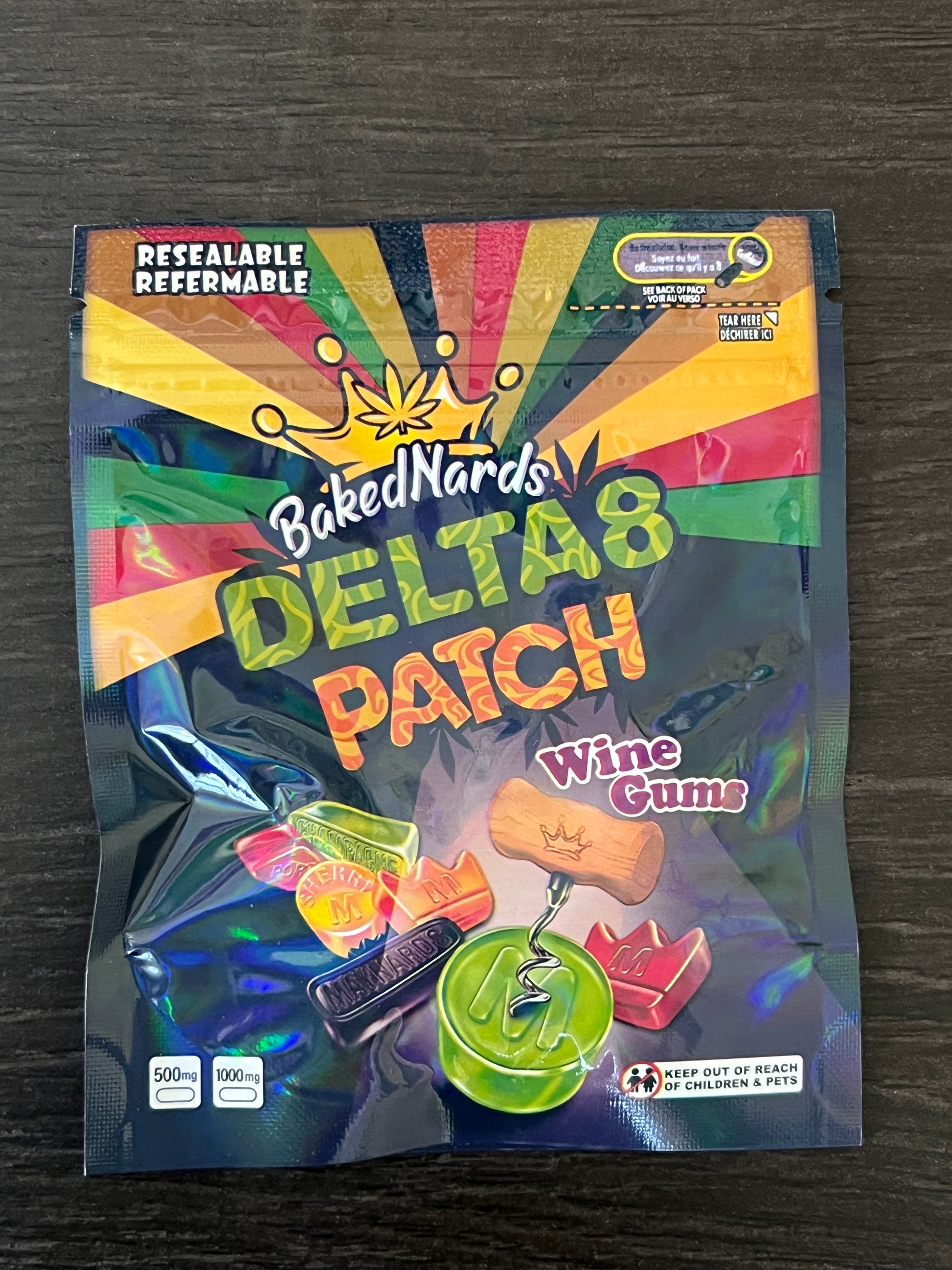 BakedNards Delta8 Patch Gummies - 1000mg THCA - Bittchaser