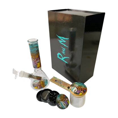 Rick & Morty 11" Glass Bong Kit - Bittchaser