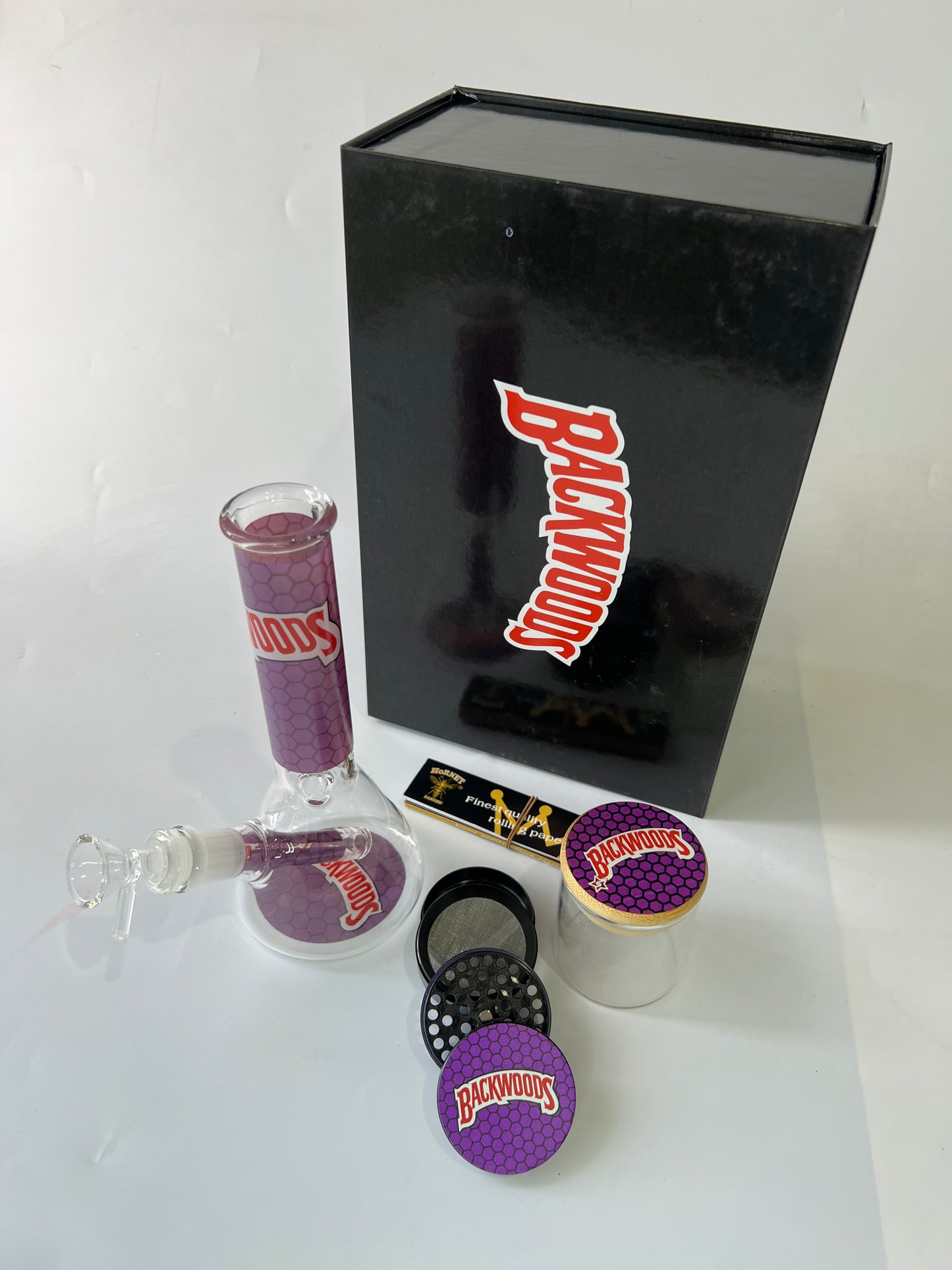 Backwoods Berry 11" Glass Bong Kit - Bittchaser