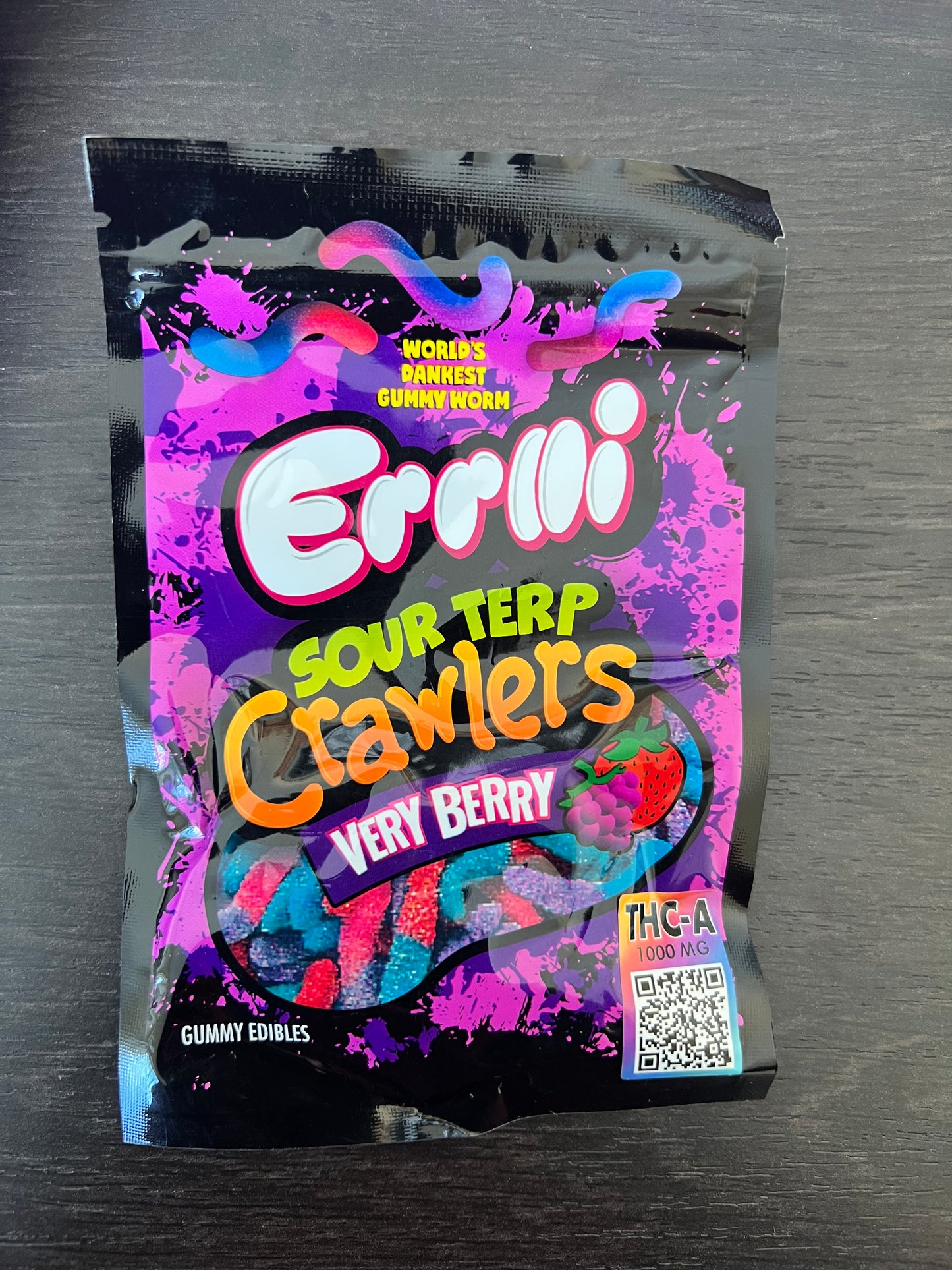 Errlli Sour Crawlers THCA Gummies- 1000mg THCA