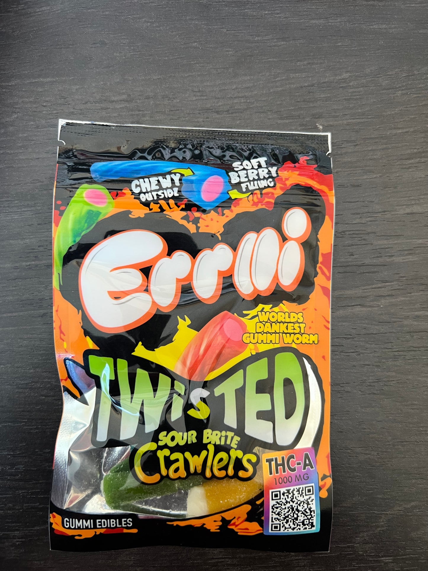 Errlli Sour Crawlers THCA Gummies- 1000mg THCA