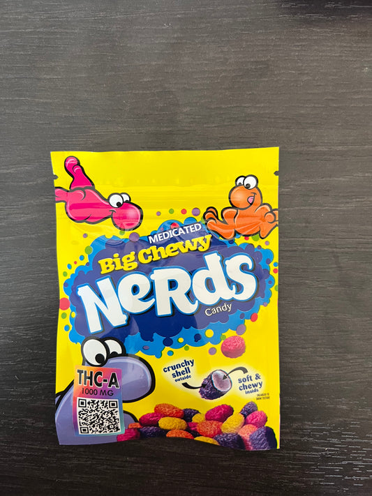 Medicated Big Chewy Nerds Gummies - 1000mg THCA