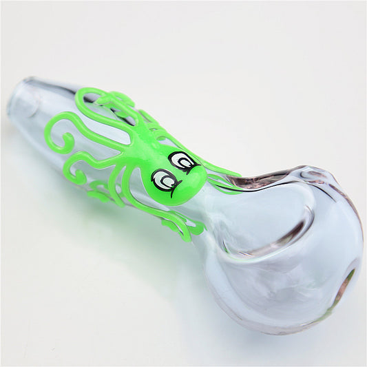 Hippculture Smoking Octopus Pipe Clear