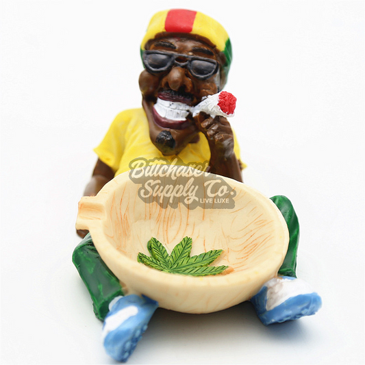Rasta Resin Medium Ashtray - [ASH-023-2)