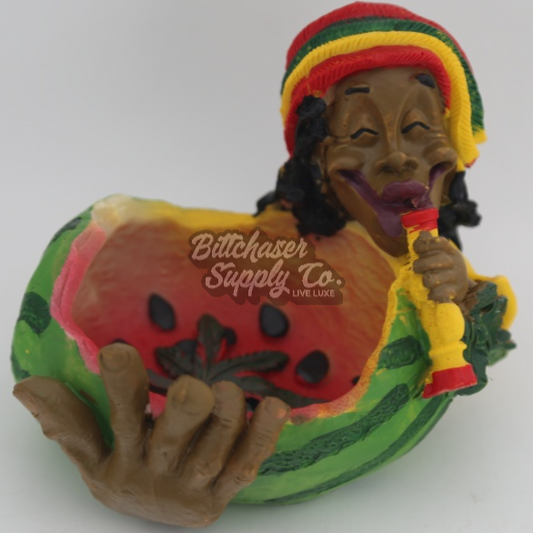Rasta Resin Medium Ashtray - [ASH-024-3]