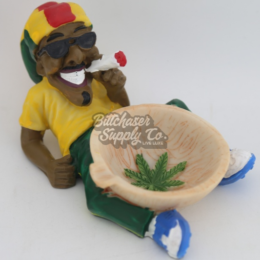 Rasta Resin Medium Ashtray - [ASH-023-2)